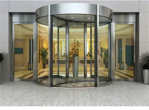 Automatic Glass Revolving Door For Commercial Buildings