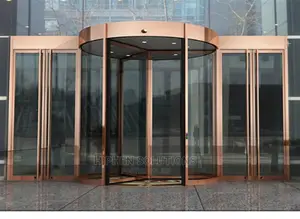 Automatic Revolving Glass Door Hotel Shopping Mall Residence