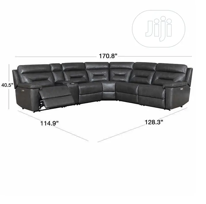 Corry 6pc Leather Power Reclining Sectional Sofa
