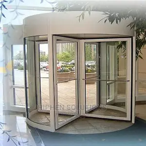 Glass Revolving Door For Hotel Airport Shoping Mall Hospital