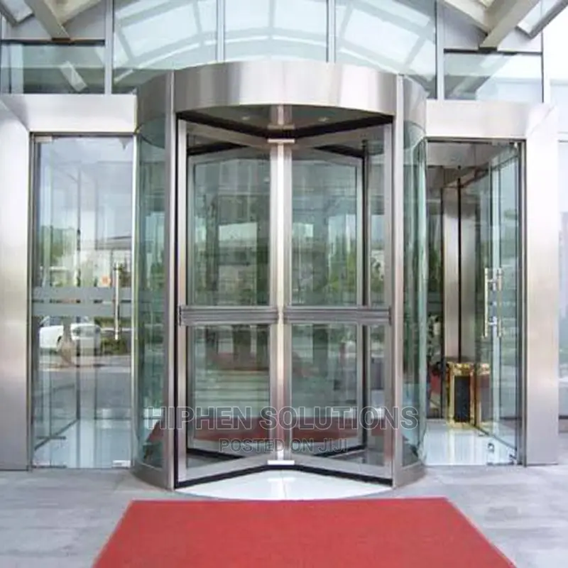 High Quality 3 Wings Glass Automatic Revolving Door