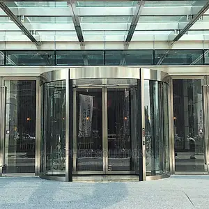 Quality Commercial Automatic Glass Revolving Sliding Door