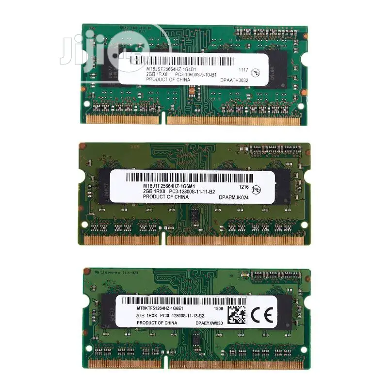Bulk Sale of 2gb Ddram ( 10 Pieces) Memory for Laptops