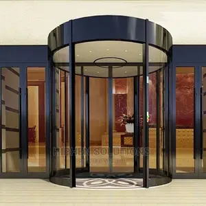 Glass Revolving Door For Hotel Airport Shoping Mall Hospital