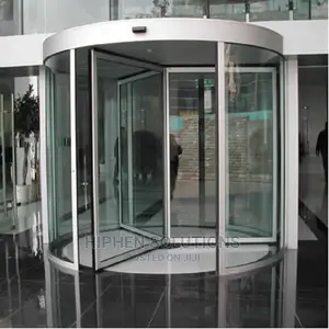 Commercial Hotel Entrance Two-wing Automatic Revolving Door