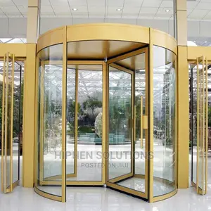 Revolving Glass Door for Hotel Shopping Mall Hospitals