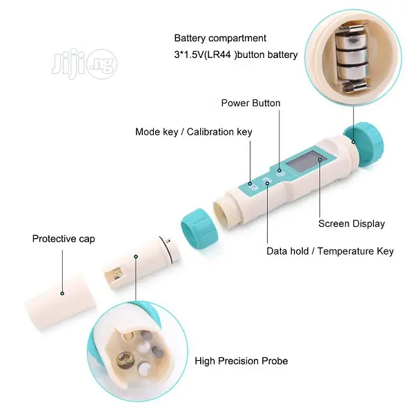 Ph Meter 7 in 1 Digital Tester