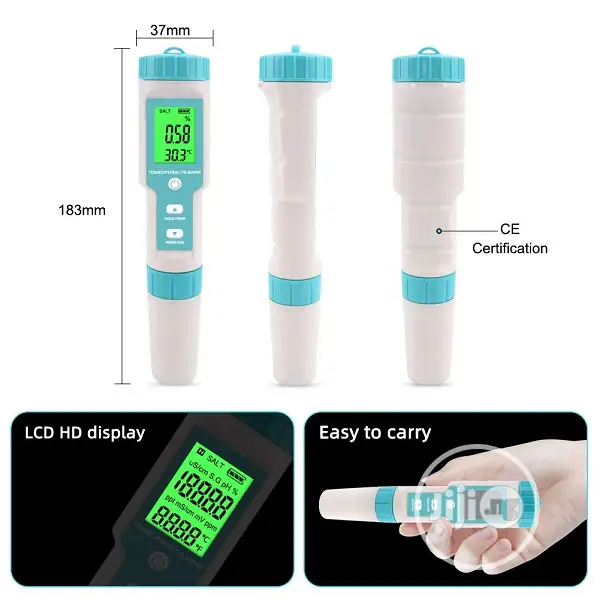 Ph Meter 7 in 1 Digital Tester
