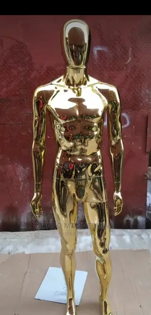 Gold Male Mannequins For Fashion Display