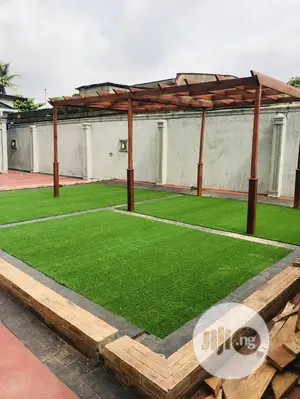 Pure Green Grass For Private Sit Out Under Gazebo