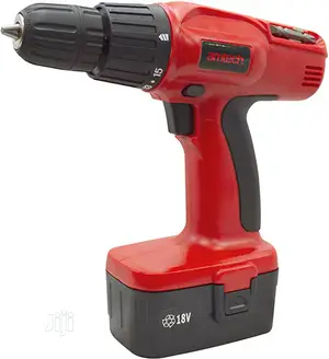 Amtech 18-volt Cordless Drill Driver-red