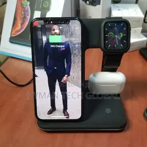 Wireless Charger, 3 in 1 Certified Fast Charging Station