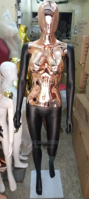 Rose Gold And Black Female Faceless Mannequins