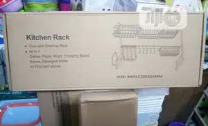 Over the Sink Dish Draining Kitchen Rack Organizer