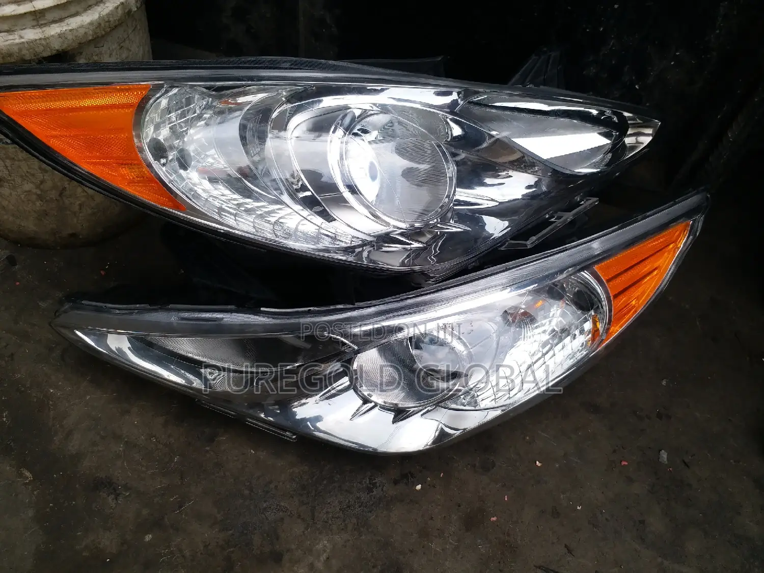 Sonata Hyundai Headlights 2014 Model
