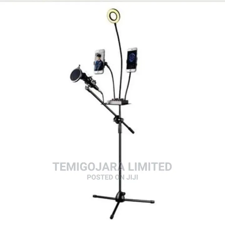 Dual Ringlight Phone Tripod