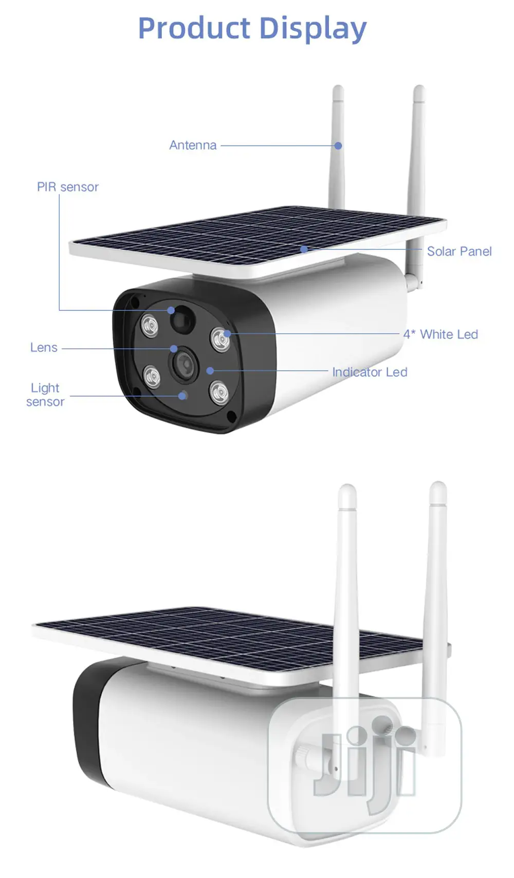 4G Outdoor SIM Card Solar Wireless Security Camera