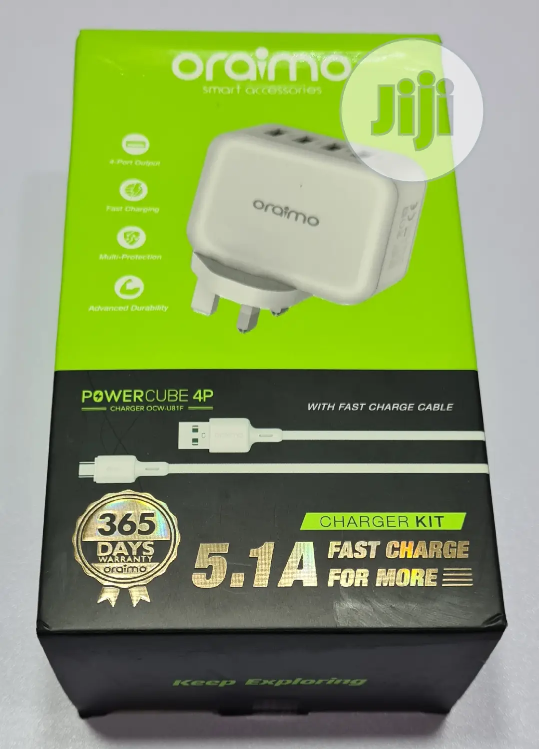 Oraimo 5.1A 4p Fast Charger