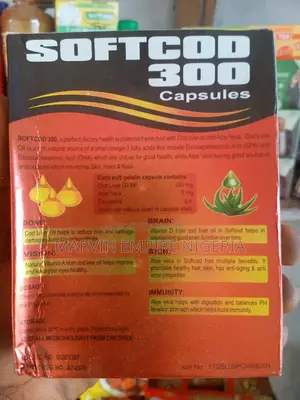 Softcod Capsules for Bones, Vision, Brain, Skin and Immunity