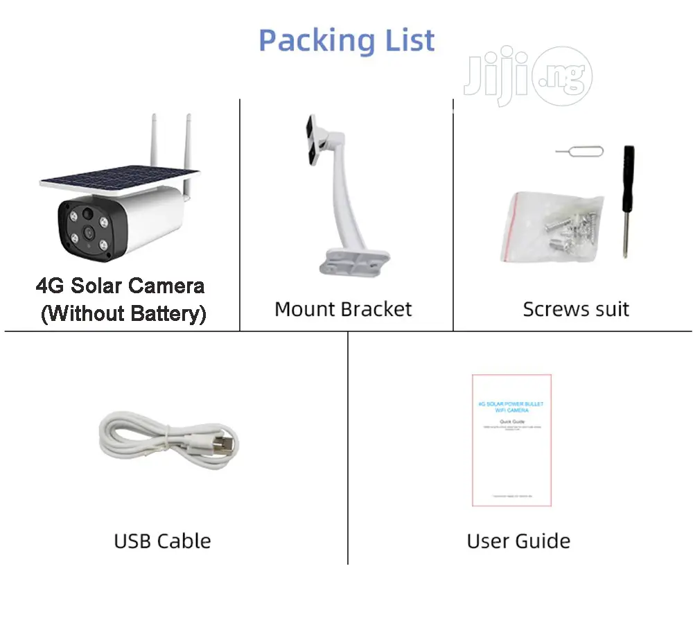 SIM Card Solar 3G 4G WIFI Wireless Camera