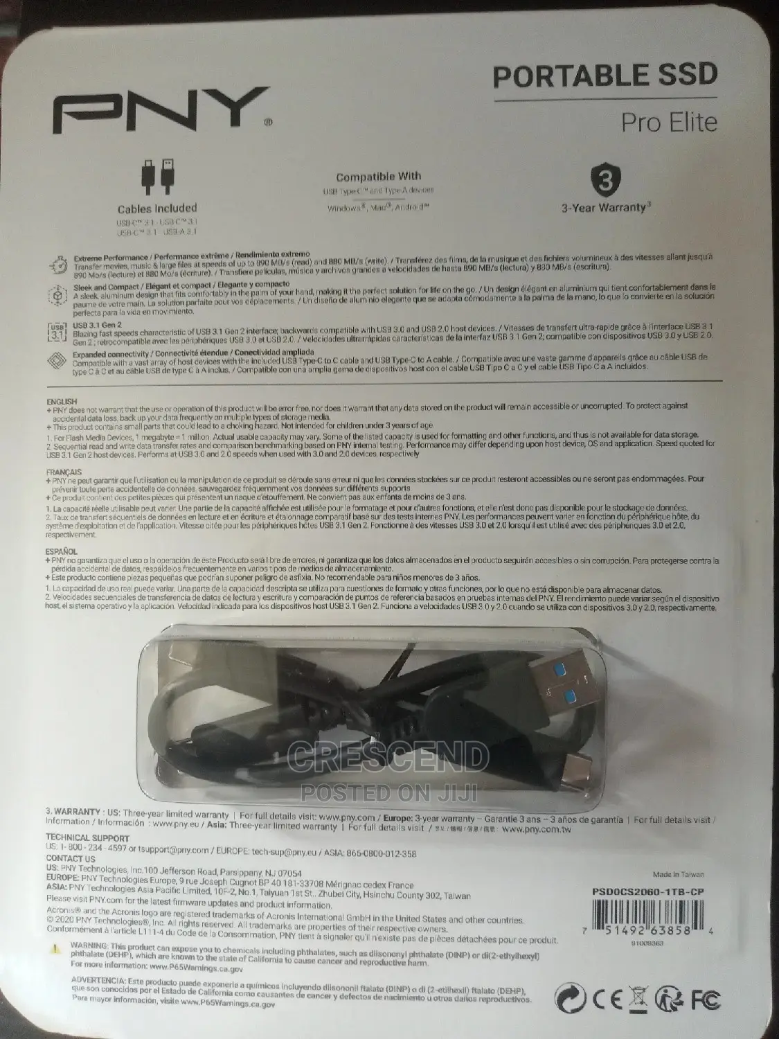 Pny 1tb External Ssd