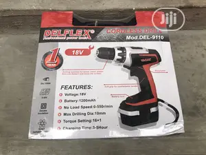 Delflex Professional Power Tools Cordless Drill 18v