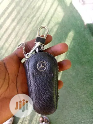 Car Case Remote Key Bag - Leather Black Mercedes Benz Cars