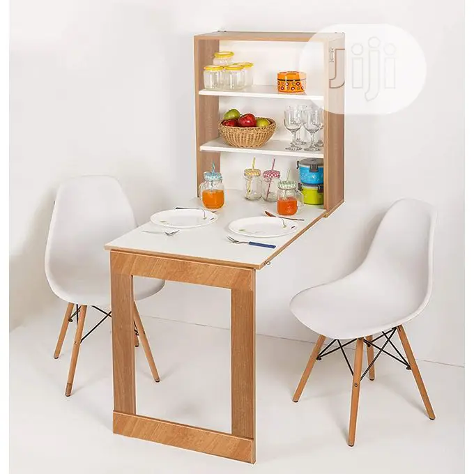 Foldable Wall Mounted Dining Table Storage Study Cabinet