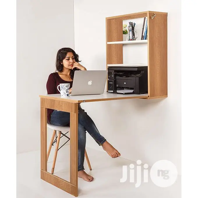 Foldable Wall Mounted Study Dining Table Cabinet