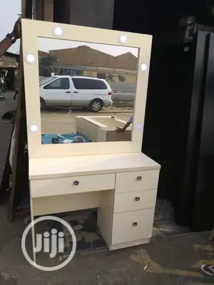 Dressed Mirror With Lights