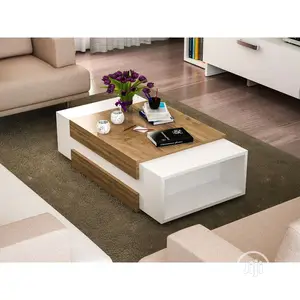 Coffee Table Chair Multipurpose Center Table With Book Shelf