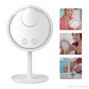 5x Magnification Sweat-Free Led Light Beauty Breeze Mirror