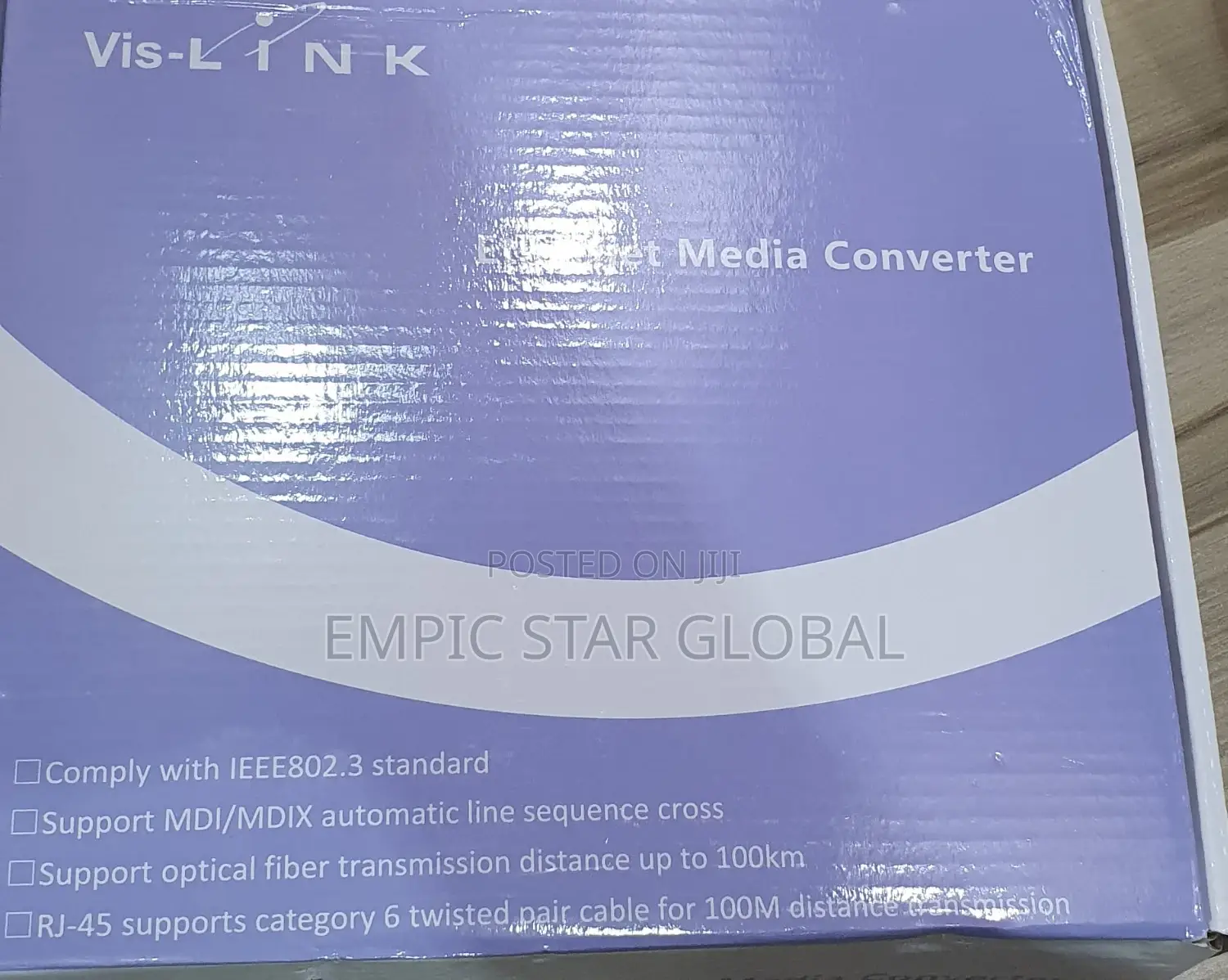 Vis-Link Fiber Optic Media Converter Gigabit Simplex A