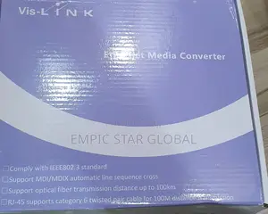 Vis-Link Fiber Optic Media Converter Gigabit Simplex A
