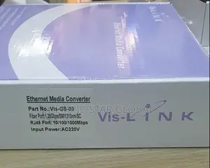 Vis-Link Media Converter Sc Duplex Sm 10/1000