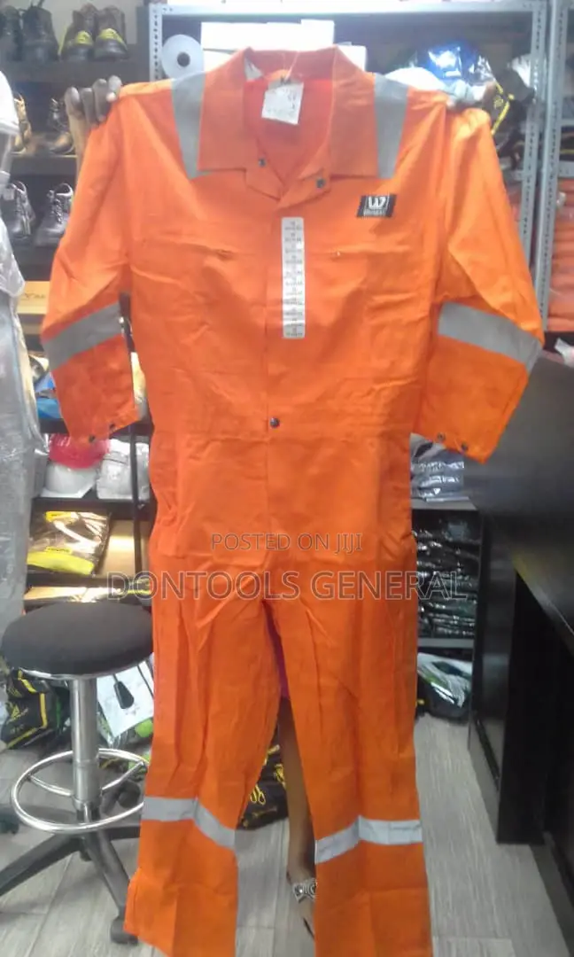 Twill Industrial Overalls With Reflector