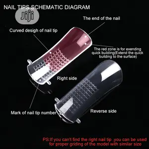 100pcs Polygel Nail Form Plastic Applicator