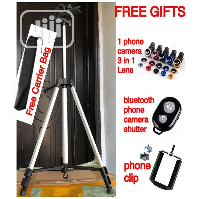 Phone Camera Tripod Portable Adjustable Flexible Stand