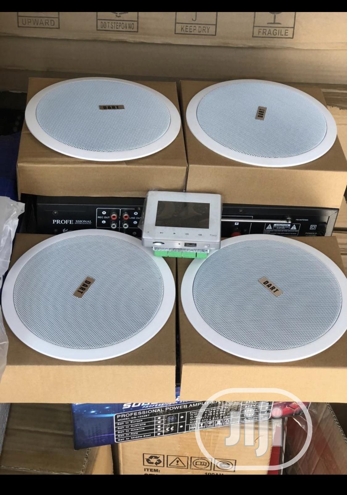 4 in 1 Ceiling Speaker With Bluetooth Keypad Amplifier