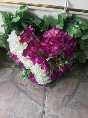Funeral Wreath Cross and Heart Shape