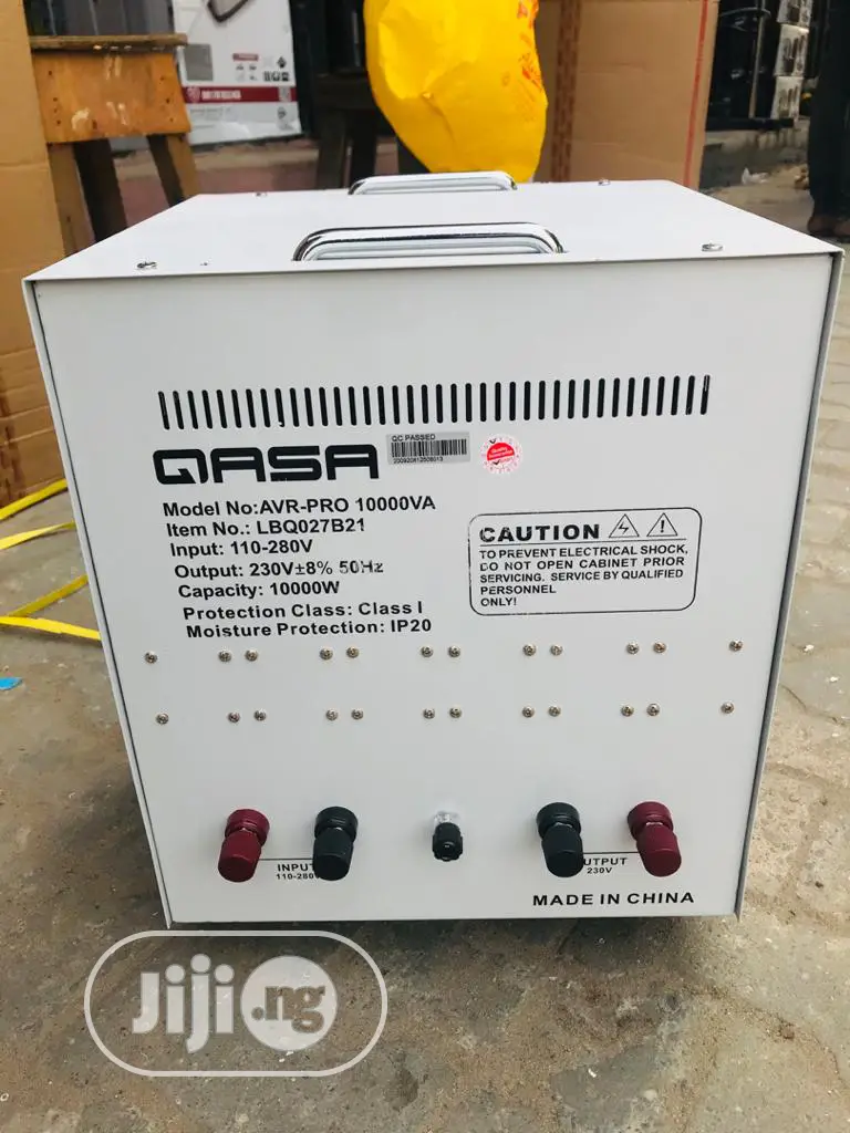 Qasa 10,000w Automatic Voltage Regulator/ Stabilizer