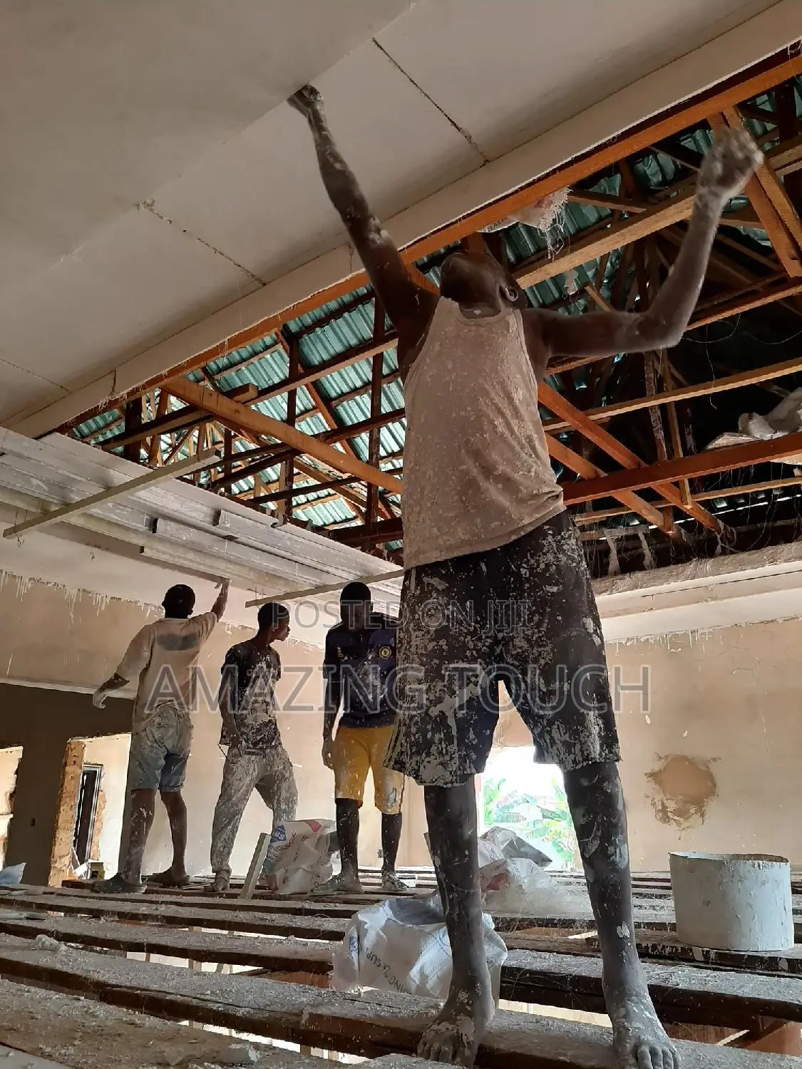 Pop Celling, Screeding And Painting