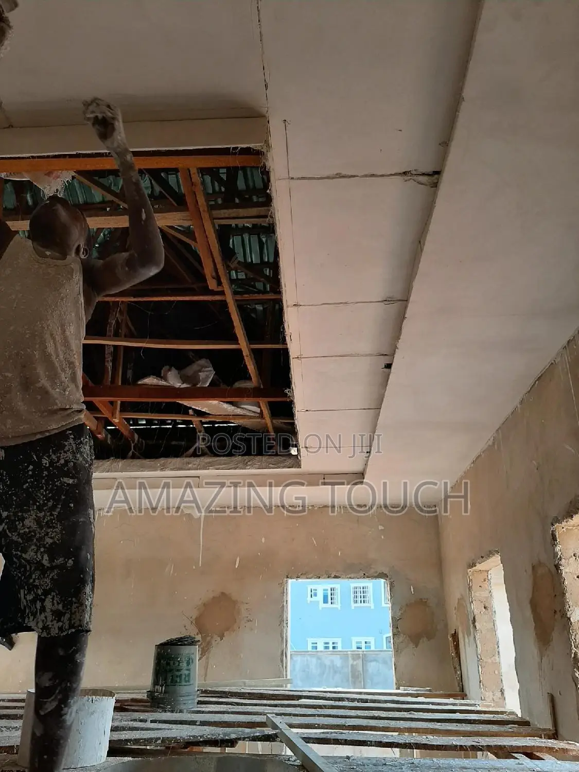 Pop Celling, Screeding And Painting