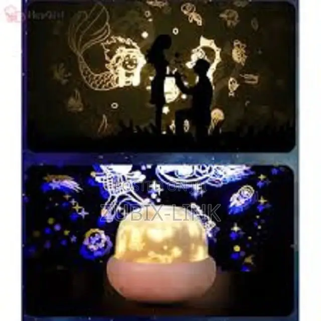 LED Projector Mushroom Night Light USB Rechargeable Space O