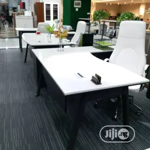 1.6 Meters Executive White Office Table