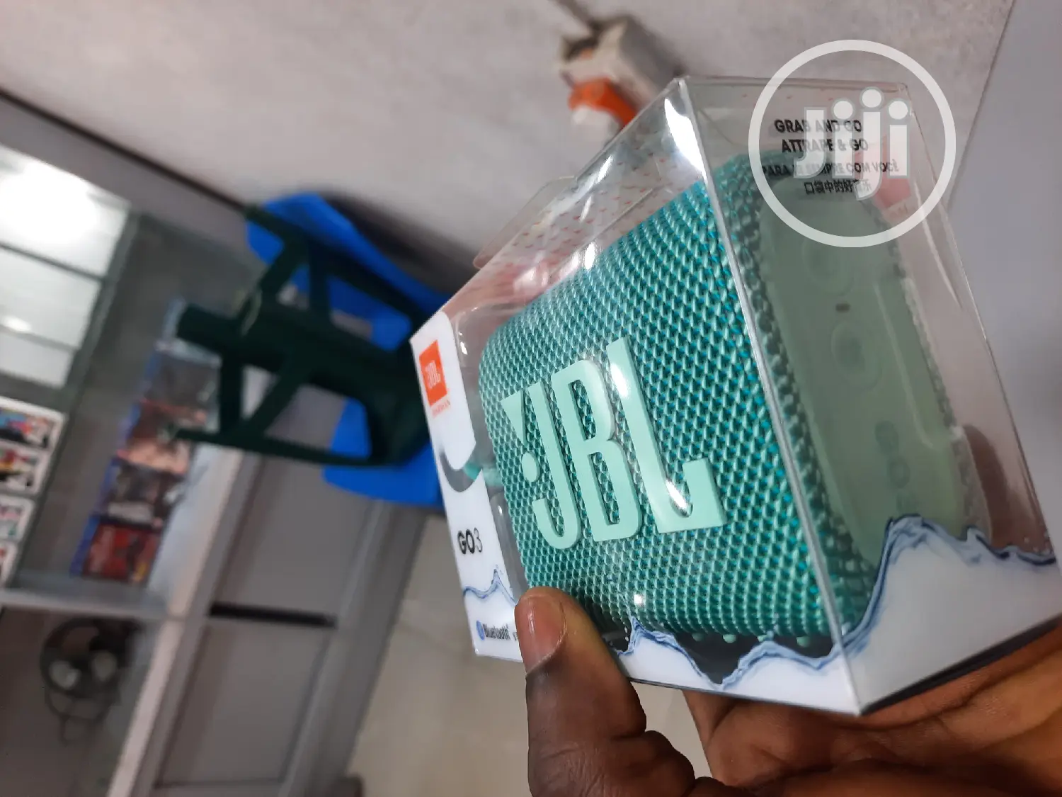 JBL Go 3 Portable Bluetooth Waterproof Speaker.