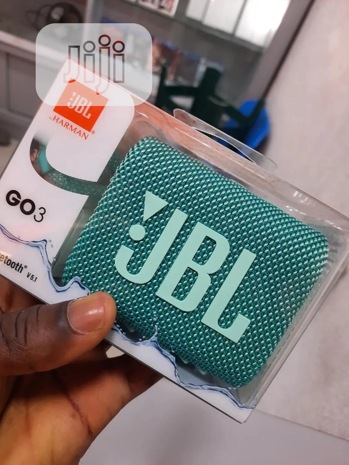 JBL Go 3 Portable Bluetooth Waterproof Speaker.