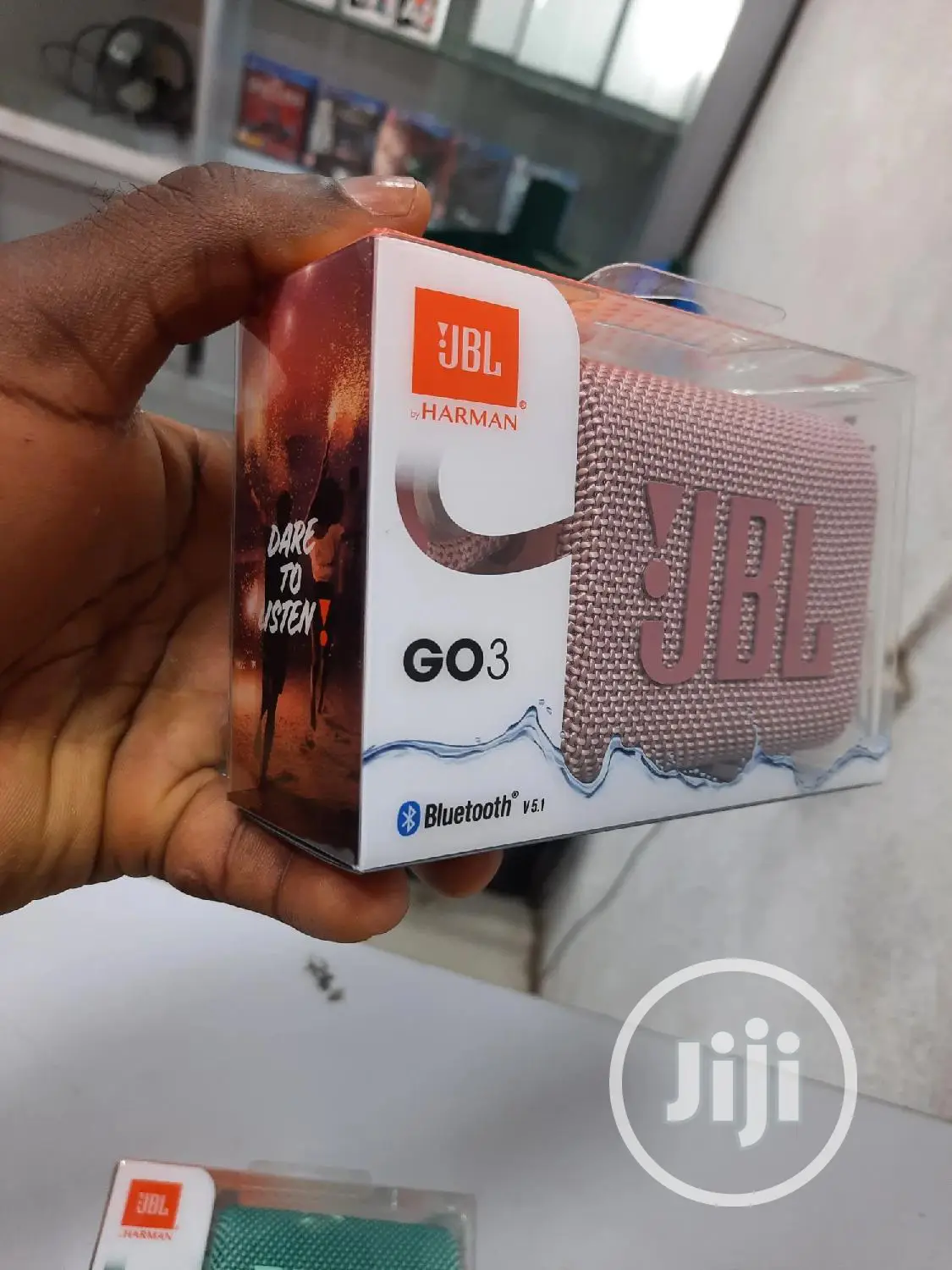 JBL Go 3 Portable Bluetooth Waterproof Speaker.