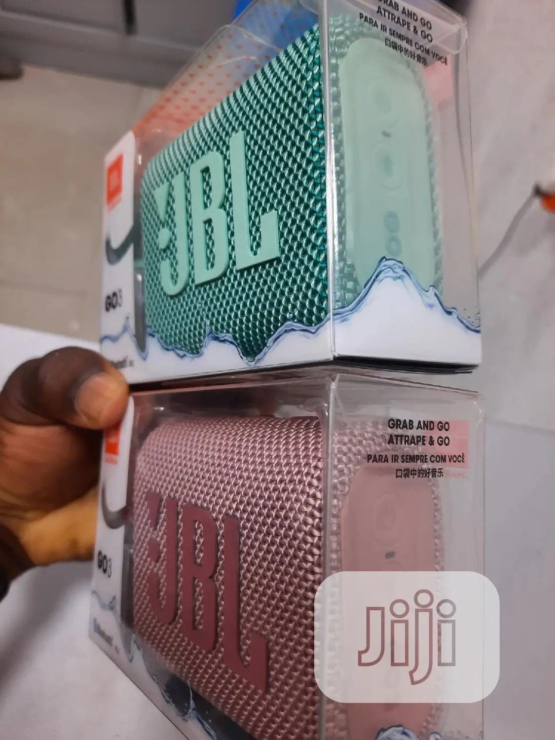 JBL Go 3 Portable Bluetooth Waterproof Speaker.