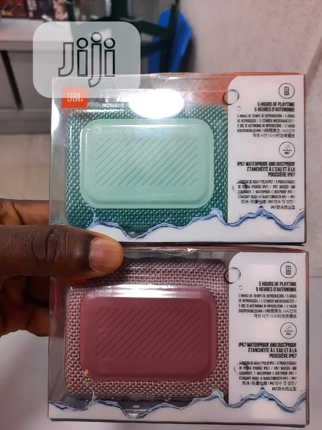 JBL Go 3 Portable Bluetooth Waterproof Speaker.